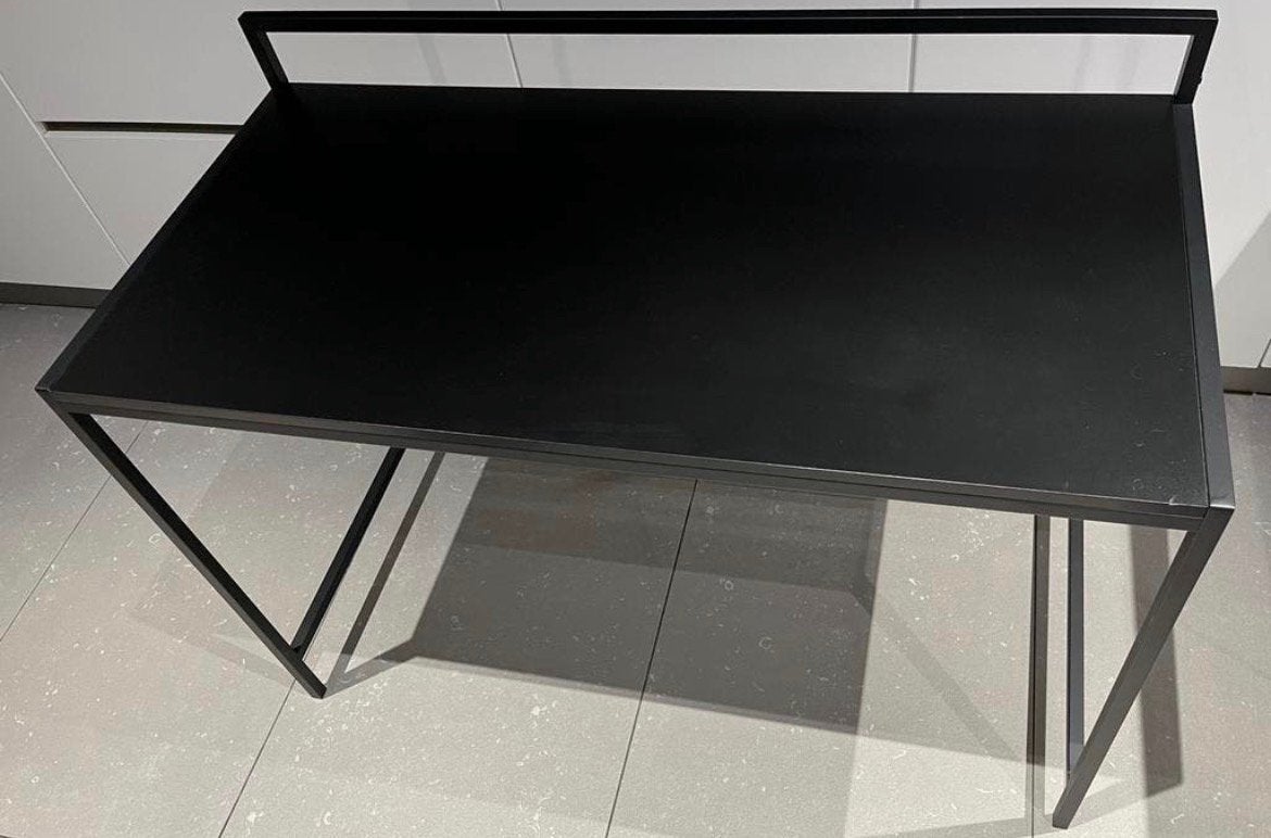 Bureau zwart 120Lx60Dx75H cm, Ophalen, Zo goed als nieuw