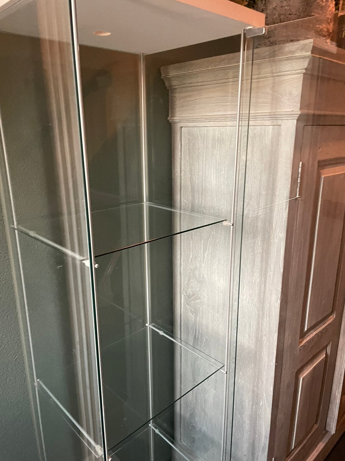 Vitrinekast, Ophalen, 50 tot 100 cm, 150 tot 200 cm, 25 tot 50 cm