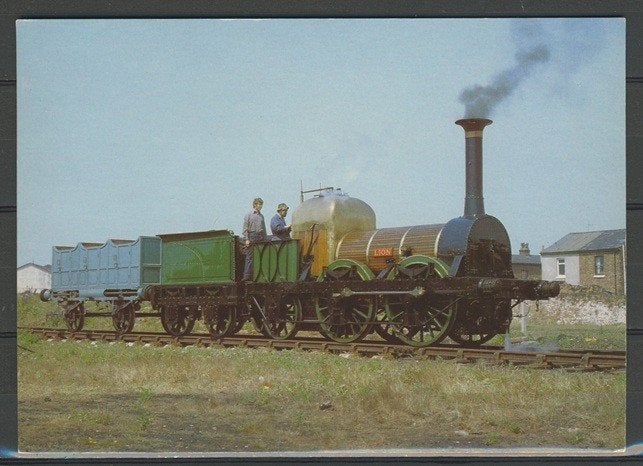 Locomotief Lok Lion Foto-Ansichtkaart Trein t-5 jdu, Verzamelen, Ophalen of Verzenden, Zo goed als nieuw, Trein, Kaart of Prent