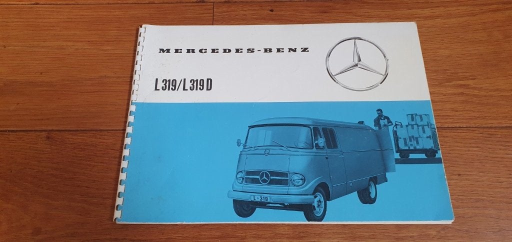 Mercedes L319 L319D folder boekje origineel oldtime, Ophalen of Verzenden, Zo goed als nieuw, Mercedes