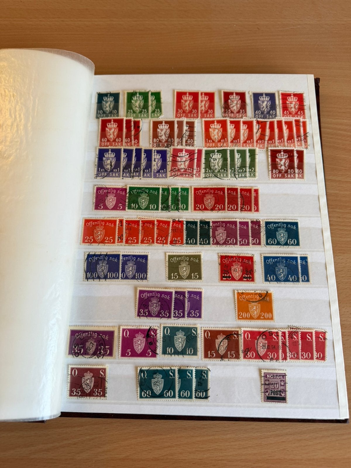 Opa’s postzegels: album bomvol Noorwegen, Postzegels en Munten, Ophalen of Verzenden, Buitenland
