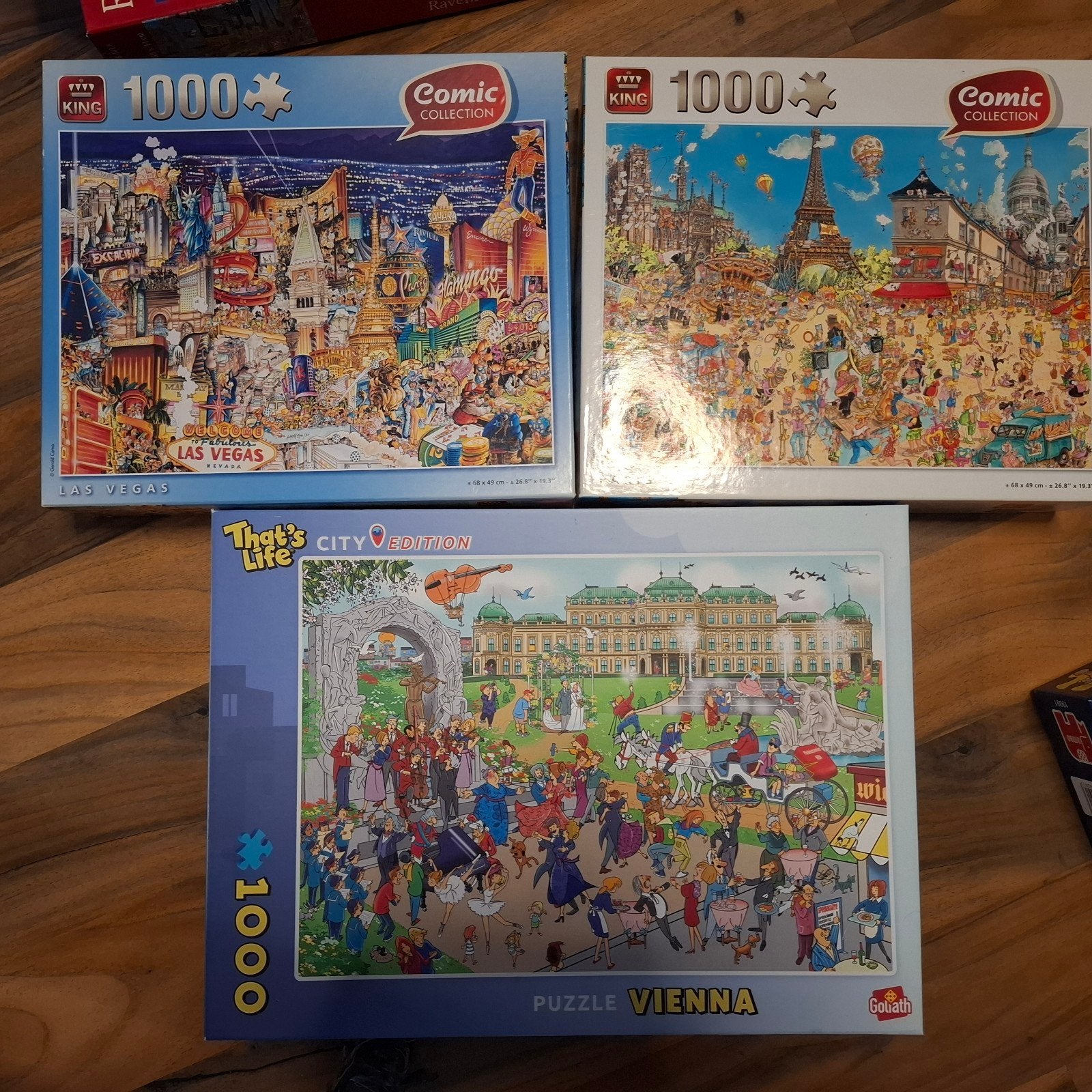 3 stuks legpuzzel Vietnam, las vegas, parijs, Ophalen of Verzenden, 500 t/m 1500 stukjes