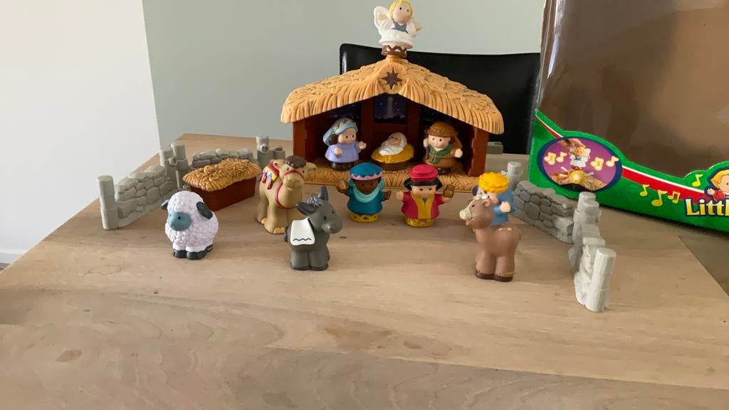 Kerststal Little people, Ophalen of Verzenden, Zo goed als nieuw, Speelset