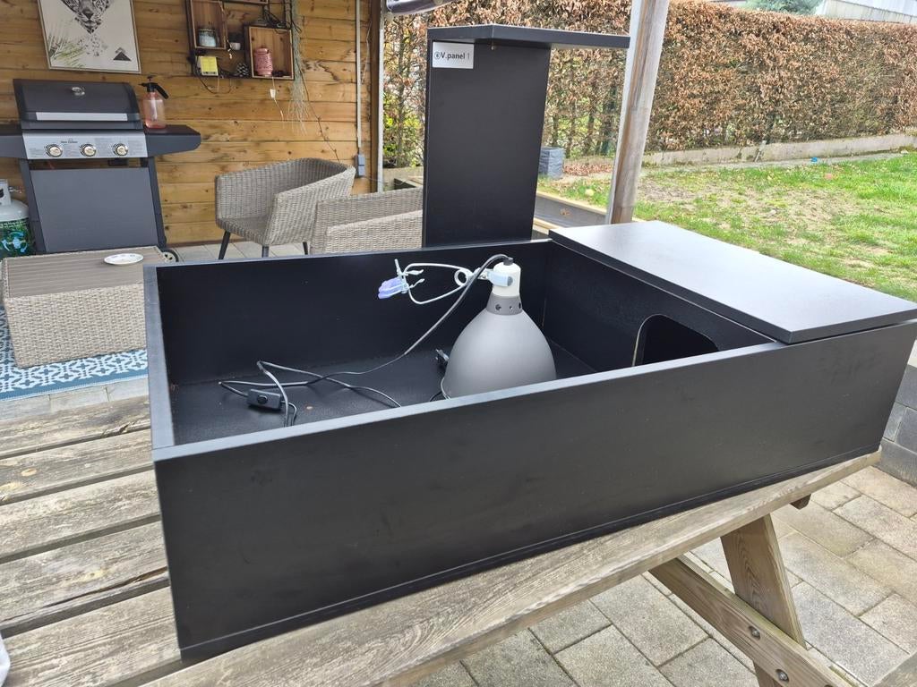 habiStat Landschildpaddentafel 109x61x63cm met warmte lamp.., Dieren en Toebehoren, Ophalen, Zo goed als nieuw, Overige typen