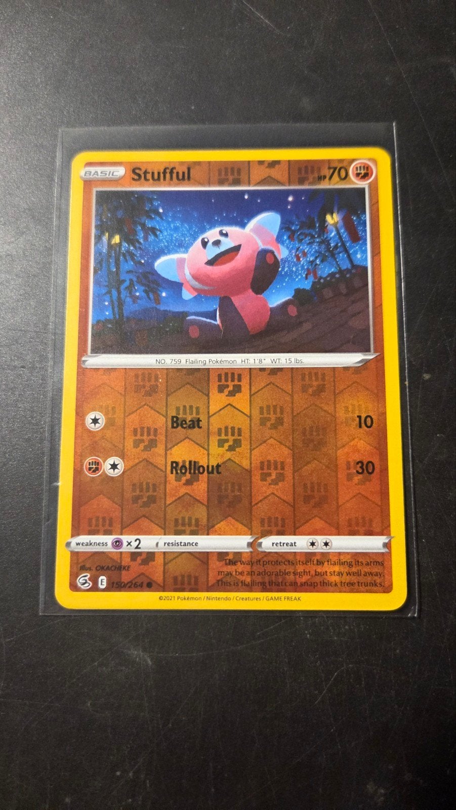 Stufful 150/264 Reverse Holo - Fusion Strike, Verzenden, Zo goed als nieuw, Losse kaart, Foil