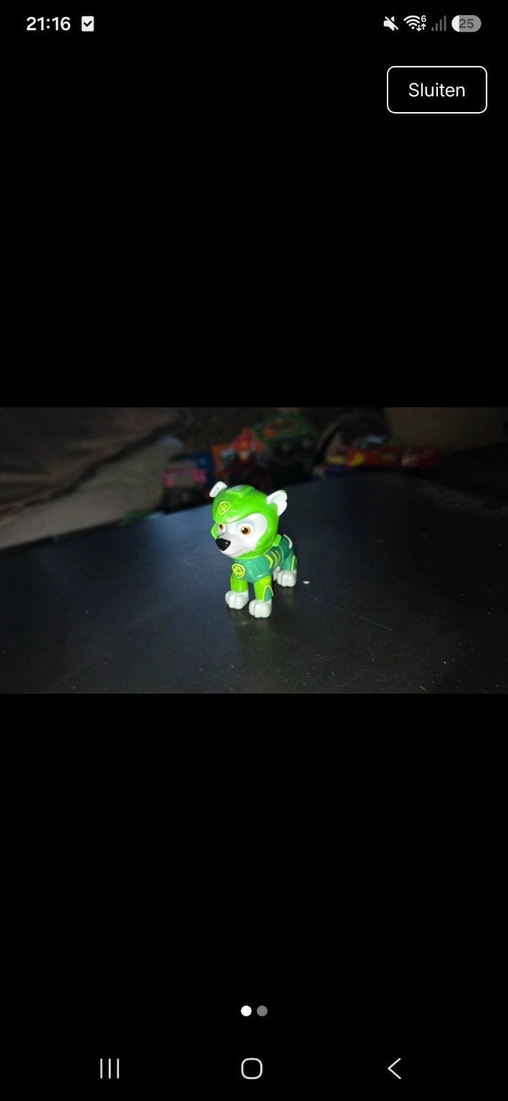 Paw Patrol Tracker Figuur - Groen, Kinderen en Baby's, Verzenden, Gebruikt