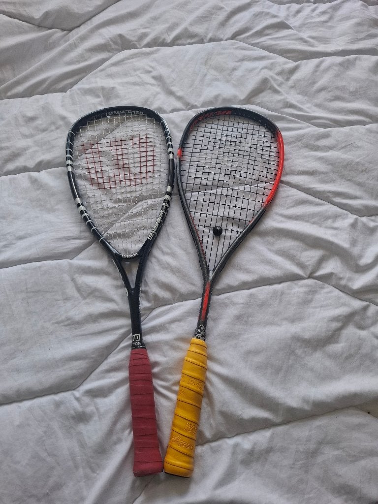 Dunlop Hyperfibre XT Pro & Wilson Hyper Hammer 120, Ophalen, Zo goed als nieuw, Racket, Wilson