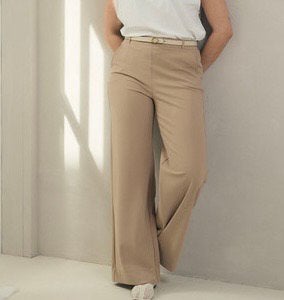 Studio Anneloes flared bonded trousers latte travelstof XS, Beige, Ophalen of Verzenden, Zo goed als nieuw, Maat 34 (XS) of kleiner