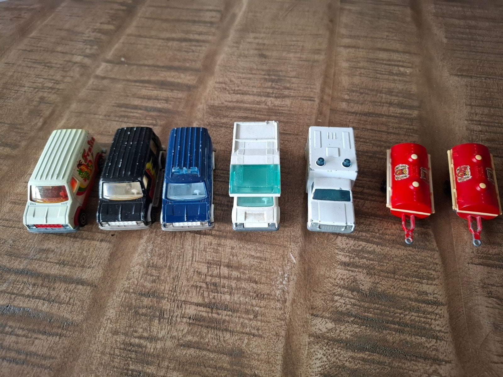 Majorette en Matchbox modelauto's, Ophalen of Verzenden, Gebruikt, Bus of Vrachtwagen