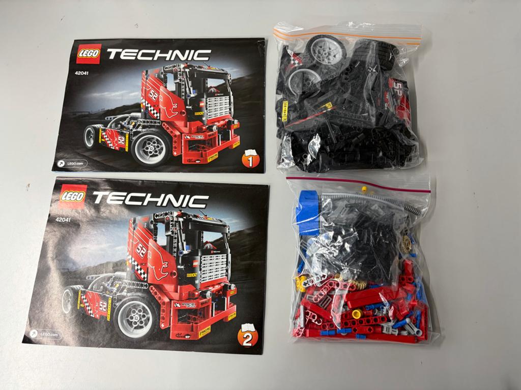 LEGO Technic 42041 Race Truck met instructieboekjes, Ophalen, Zo goed als nieuw, Technic, Complete set