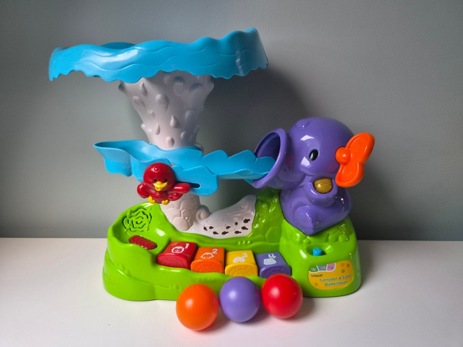 VTech Baby Speelgoed Olifant met Ballenbaan en Geluid, Ophalen of Verzenden, Gebruikt, Overige typen, Met geluid
