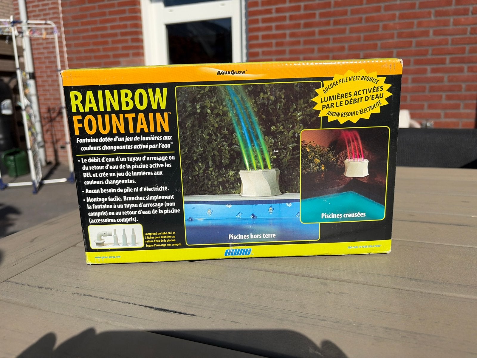Rainbow Fountain zwembad fontein met LED verlichting, Ophalen of Verzenden, Nieuw, Overige typen