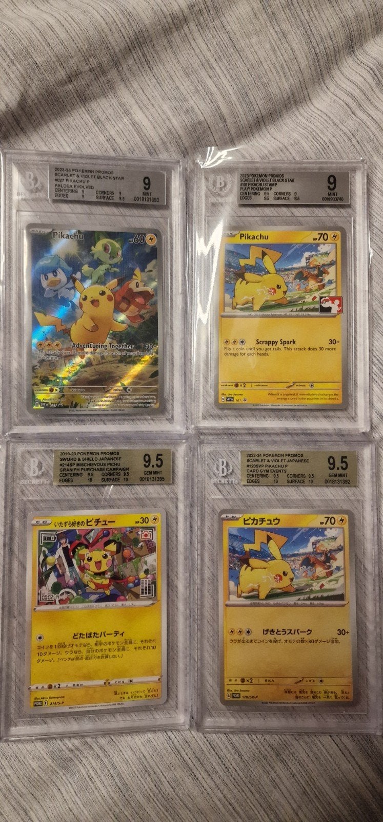 4 pikachu promos van beckett, Ophalen, Zo goed als nieuw