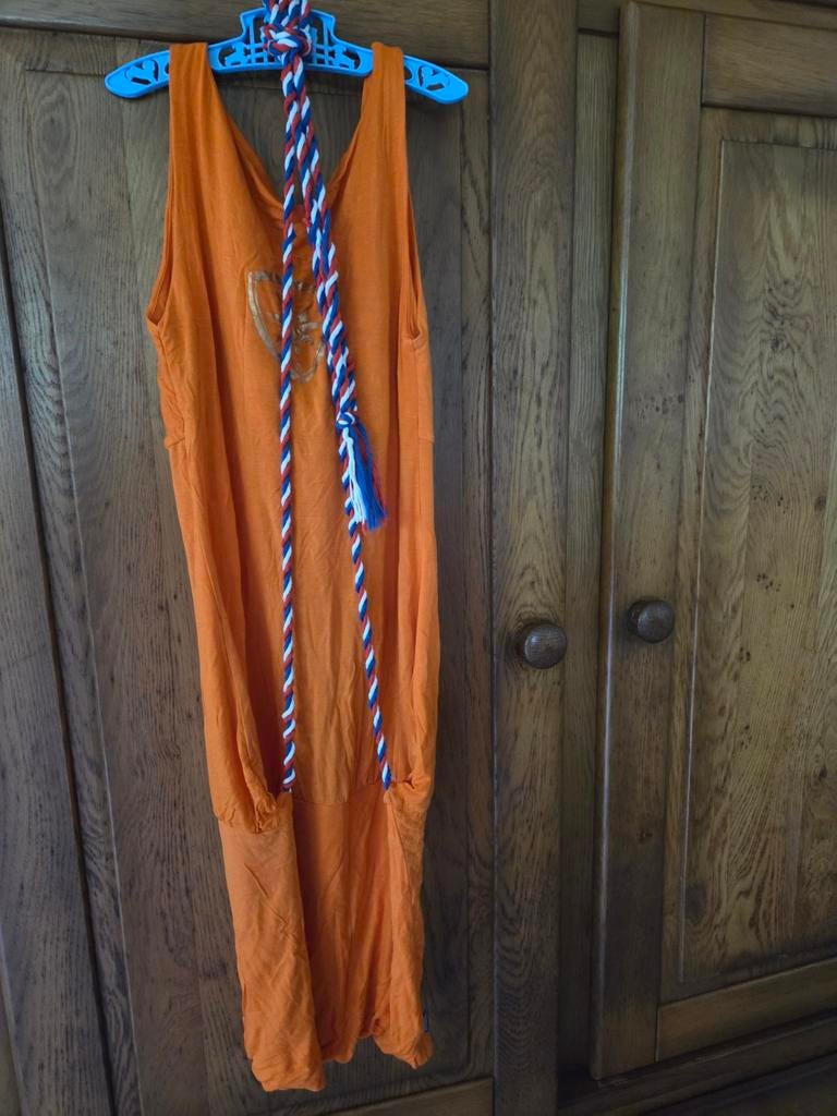 Bavaria Dutchy Dress Oranje jurk maat m, Maat 38/40 (M), Oranje, Ophalen of Verzenden, Gedragen
