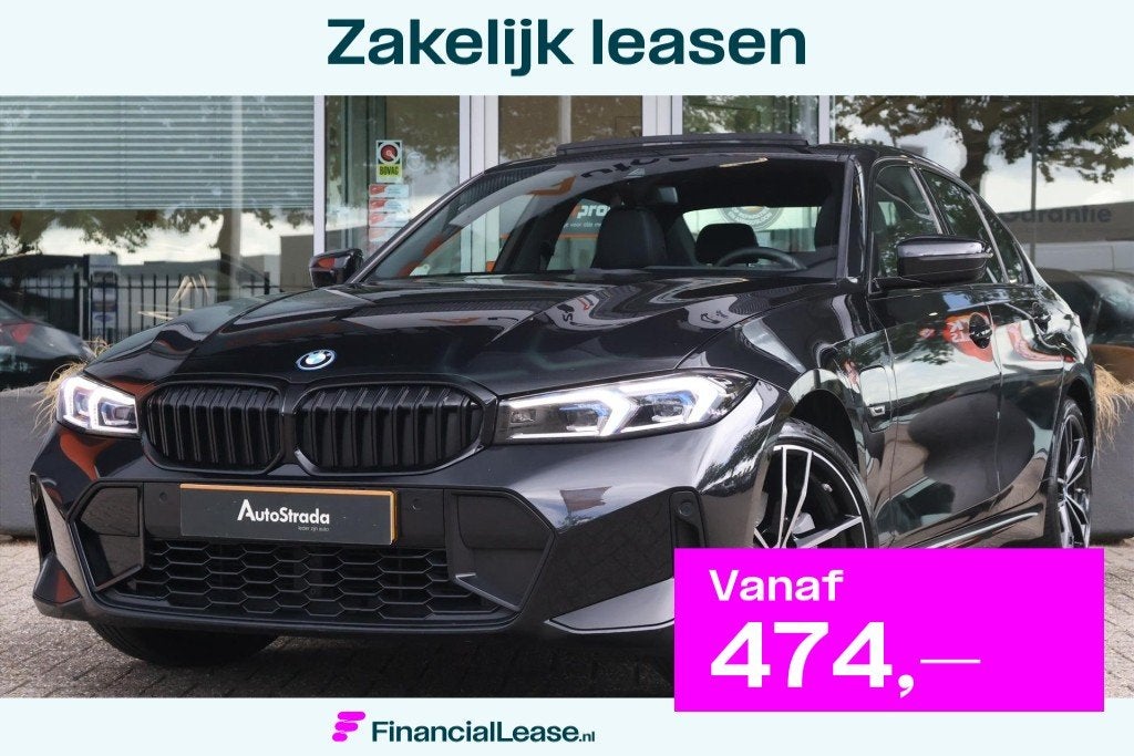 BMW 3-Serie (g20) 320e M-Sport 204pk SoH 96% | Sfeer | Camer, Automaat, Gebruikt, 4 cilinders, Zwart