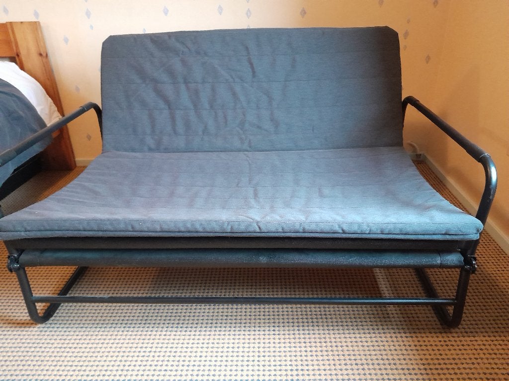 Slaapbank, Ophalen, Tweepersoons, 190 cm of minder, Zo goed als nieuw