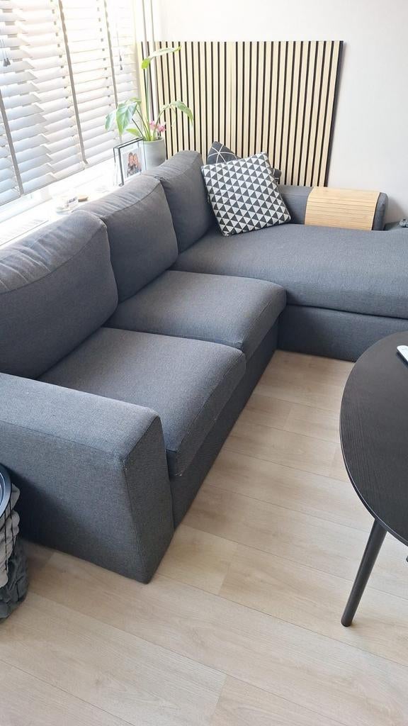 Moderne Hoekbank Grijs - Comfortabel en Stijlvol, Ophalen, 250 tot 300 cm, Hoekbank, Zo goed als nieuw
