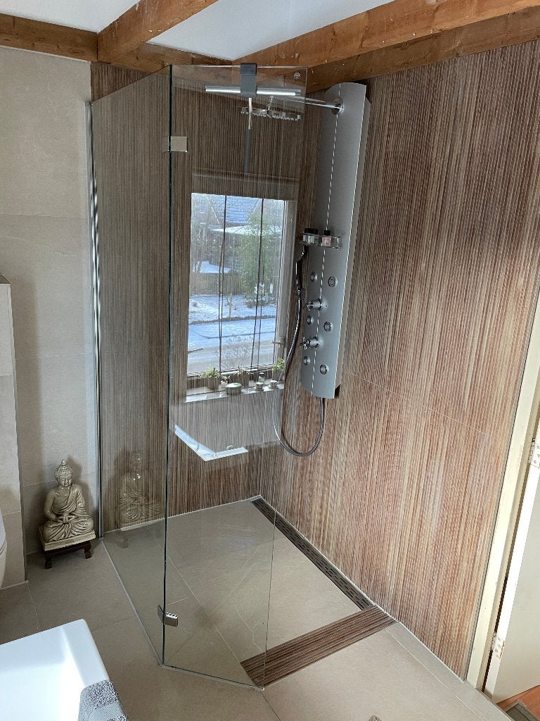 Walk-in Douchewand, Ophalen, Nieuw, Glas, Douche