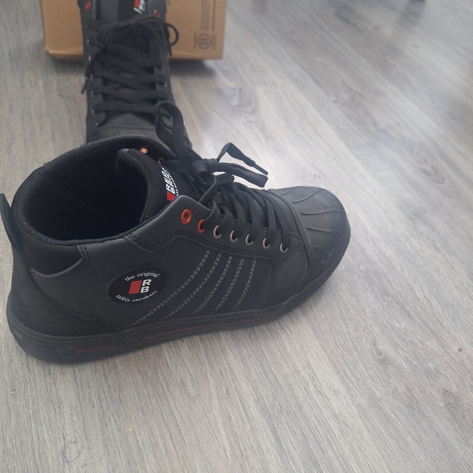 Red Brick Champ High werkschoenen S3S SR FO SC - Maat 45, Kleding | Heren, Zwart, Red Brick, Ophalen of Verzenden, Zo goed als nieuw