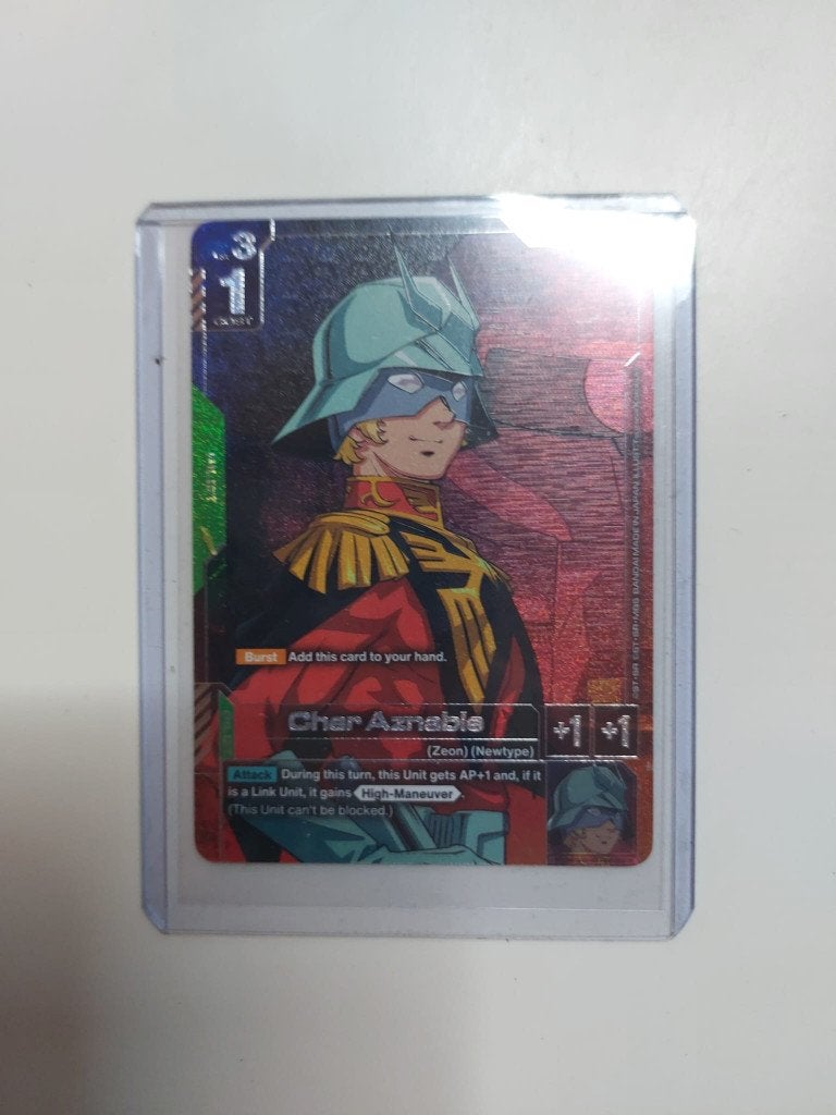 gundam tcg Char Aznable SP C+, Verzenden, Nieuw, Losse kaart, Foil