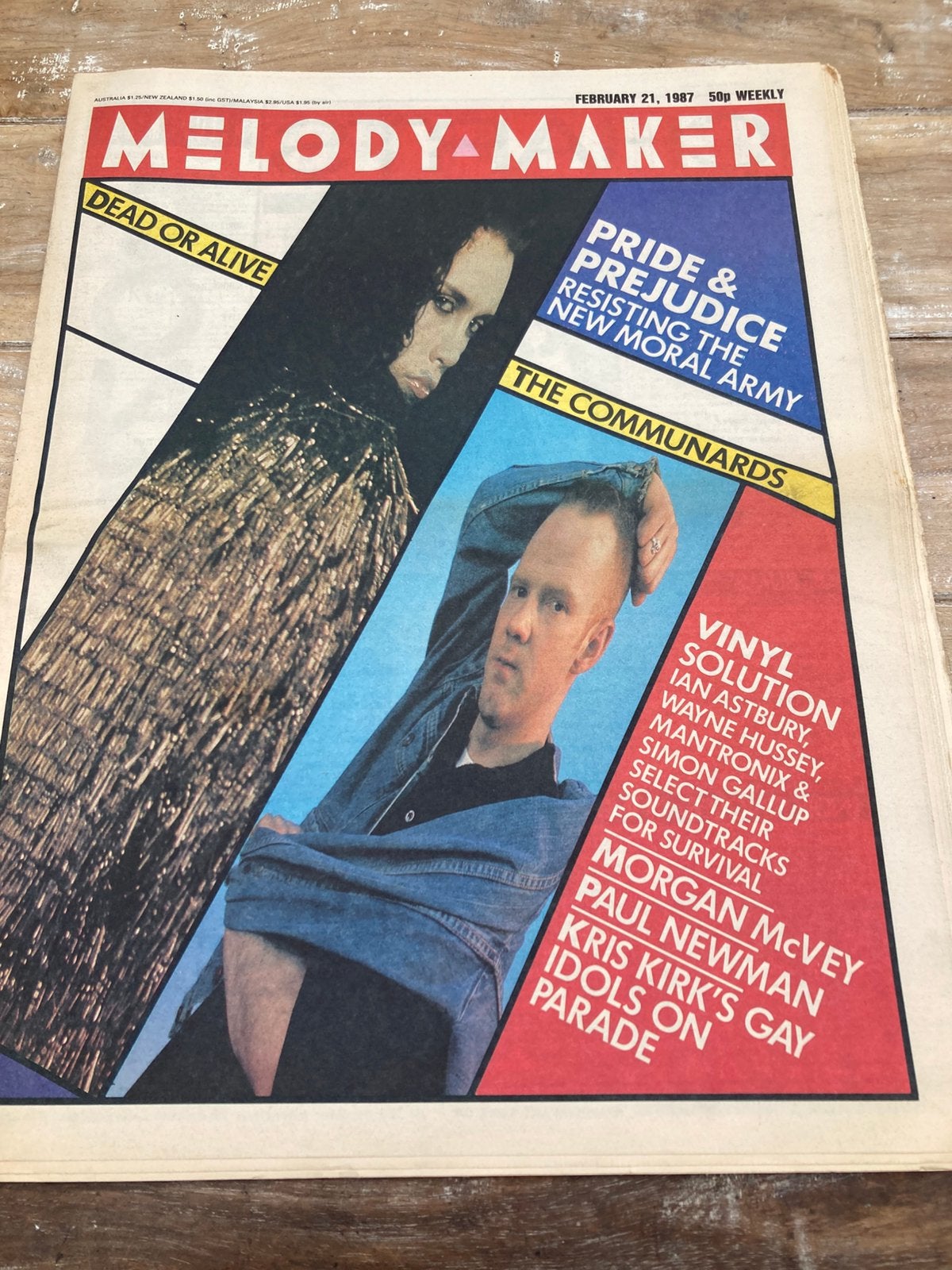 MELODY MAKER 1987 COMMUNARDS Dead Or, Ophalen of Verzenden, Muziek, Film of Tv