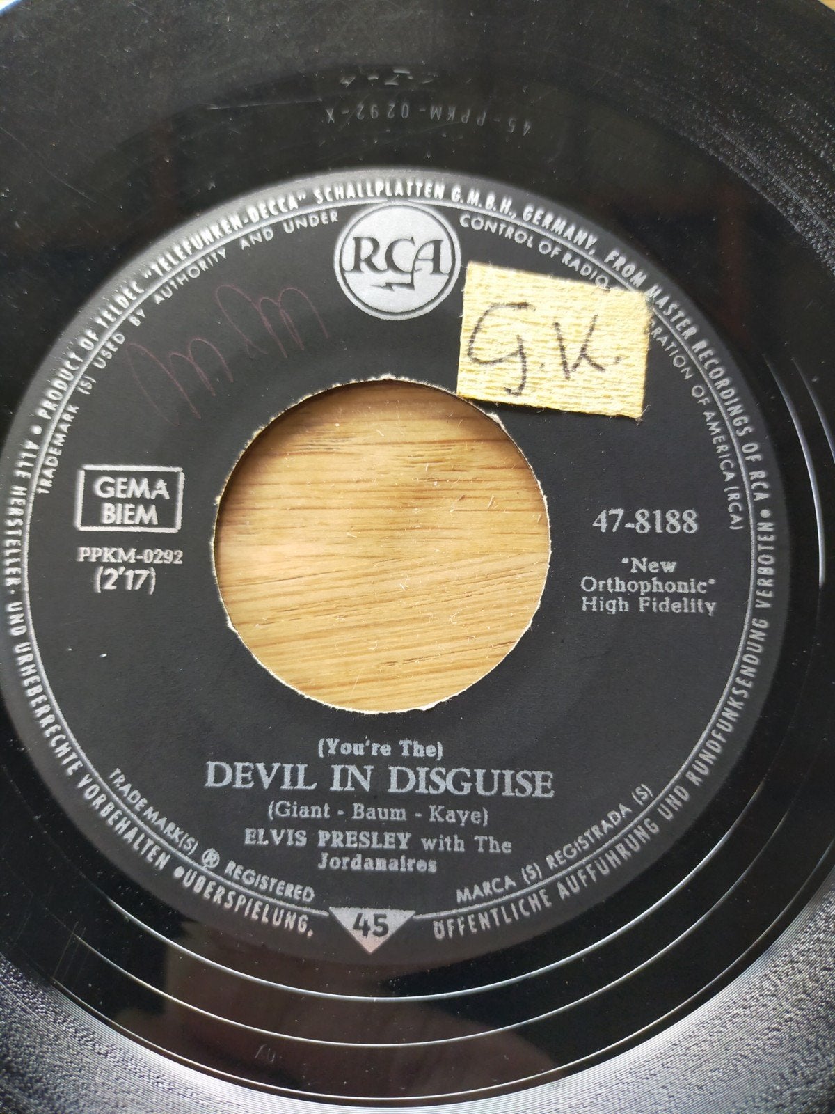 Elvis Presley , devil in disguise, Ophalen of Verzenden, Zo goed als nieuw, Pop