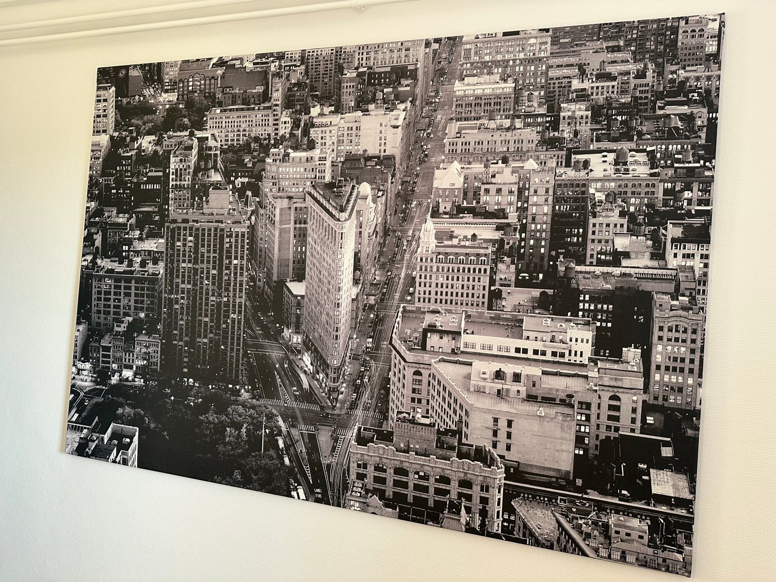 NEW YORK CANVAS Ikea | zwart-wit (200x140cm), Ophalen, 125 cm of meer, Zo goed als nieuw, Foto of Poster