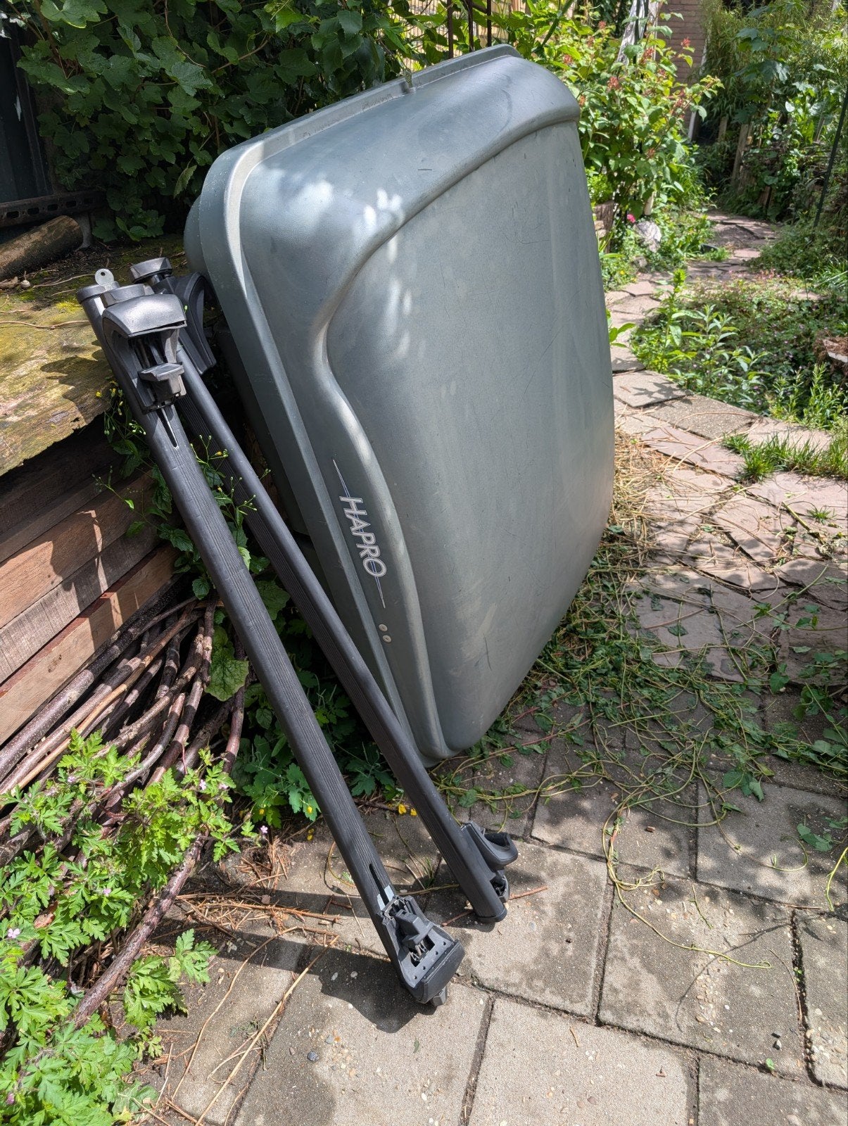 Hapro Dakkoffer met Thule Dakdragers - Stevig en Waterdicht, Auto diversen, Dakkoffers, Gebruikt, Ophalen