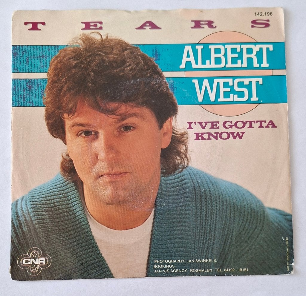 Albert West - Tears, Gebruikt, Ophalen of Verzenden, Pop, Overige typen