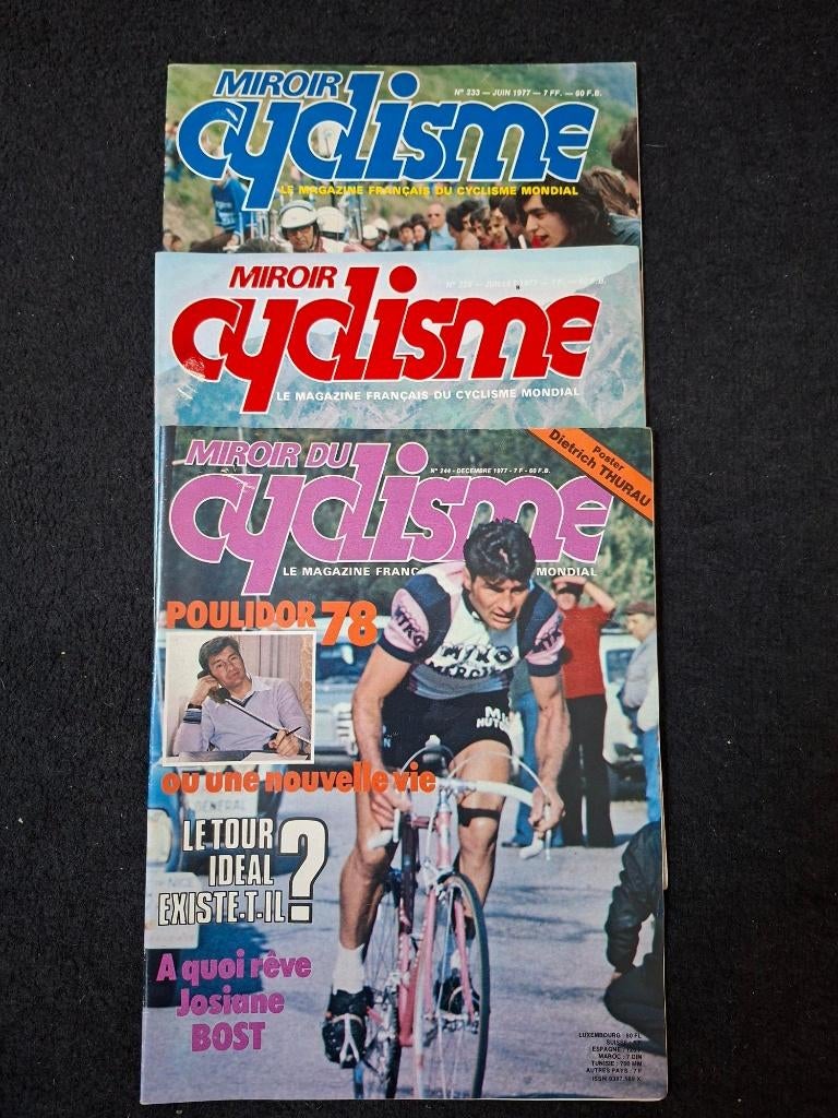 Miroir Du Cyclisme, jaargangen 1973-1980, 21 nummers, Ophalen of Verzenden, Gelezen