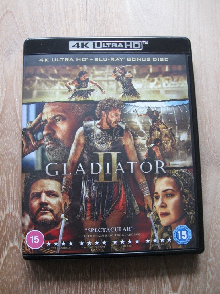 4K UHD Blu-ray (2 Discs) Gladiator II Paul Mescal, Engels, Vanaf 16 jaar, Nederlands, Film