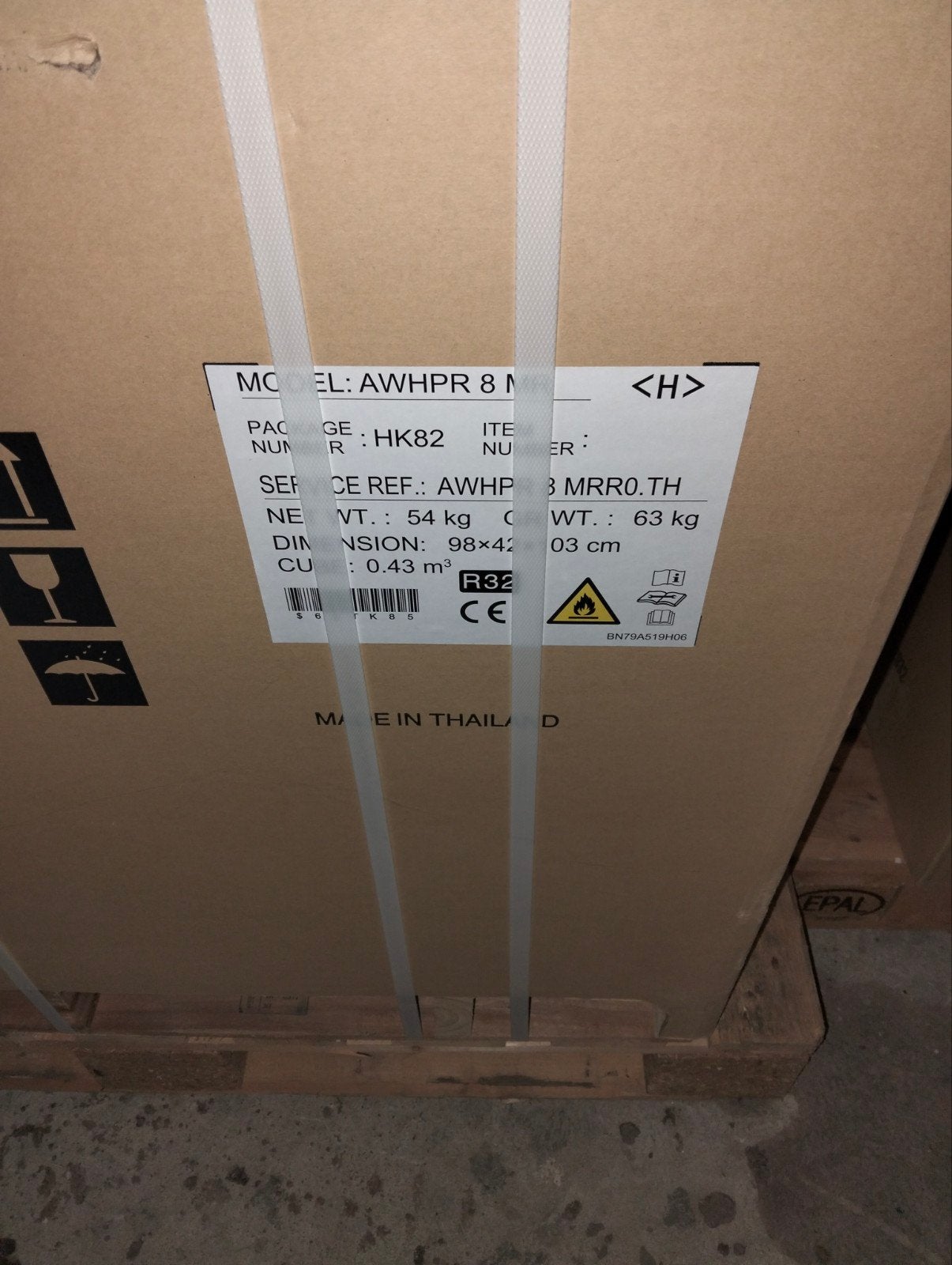 Te koop, Remeha Mercuria hybride warmtepomp 8kW, Ophalen of Verzenden, Wandairco, 100 m³ of groter, 3 snelheden of meer