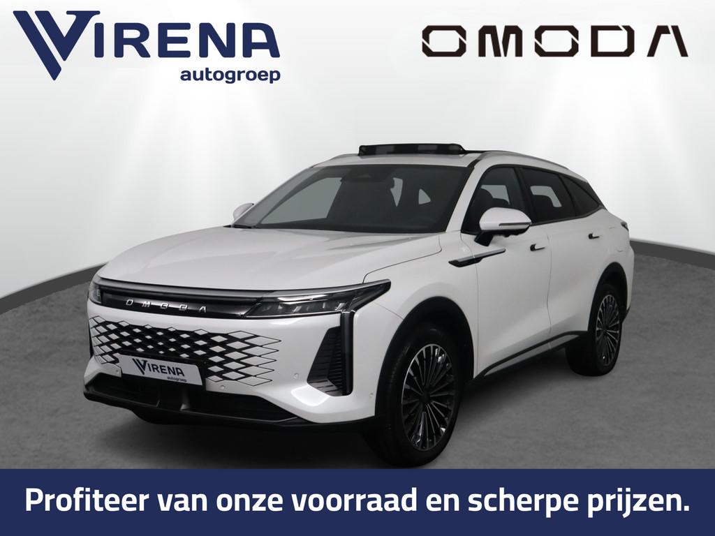 Omoda 9 SHS 1.5T-GDi SHS-P Premium - Inruilpremie € 4.000,, Auto's, Overige Auto's, Automaat, 4 cilinders, Wit, Leder