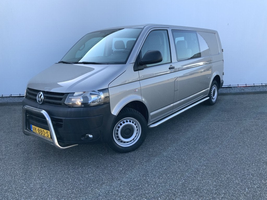 Volkswagen Transporter 2.0 TDI L2H1 Dub Cab Automaat Airco 6, Auto's, Bestelauto's, Euro 5, Stof, Gebruikt, 4 cilinders