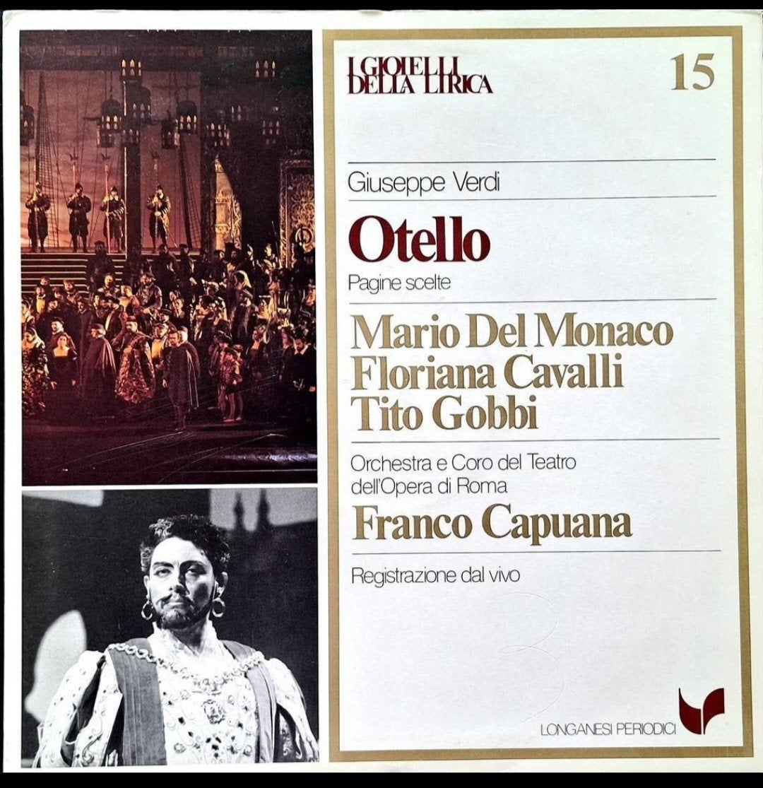 LP  VERDI - Otello (Cavalli-Del Monaco-Gobbi), Gebruikt, Opera of Operette, Ophalen of Verzenden, Romantiek