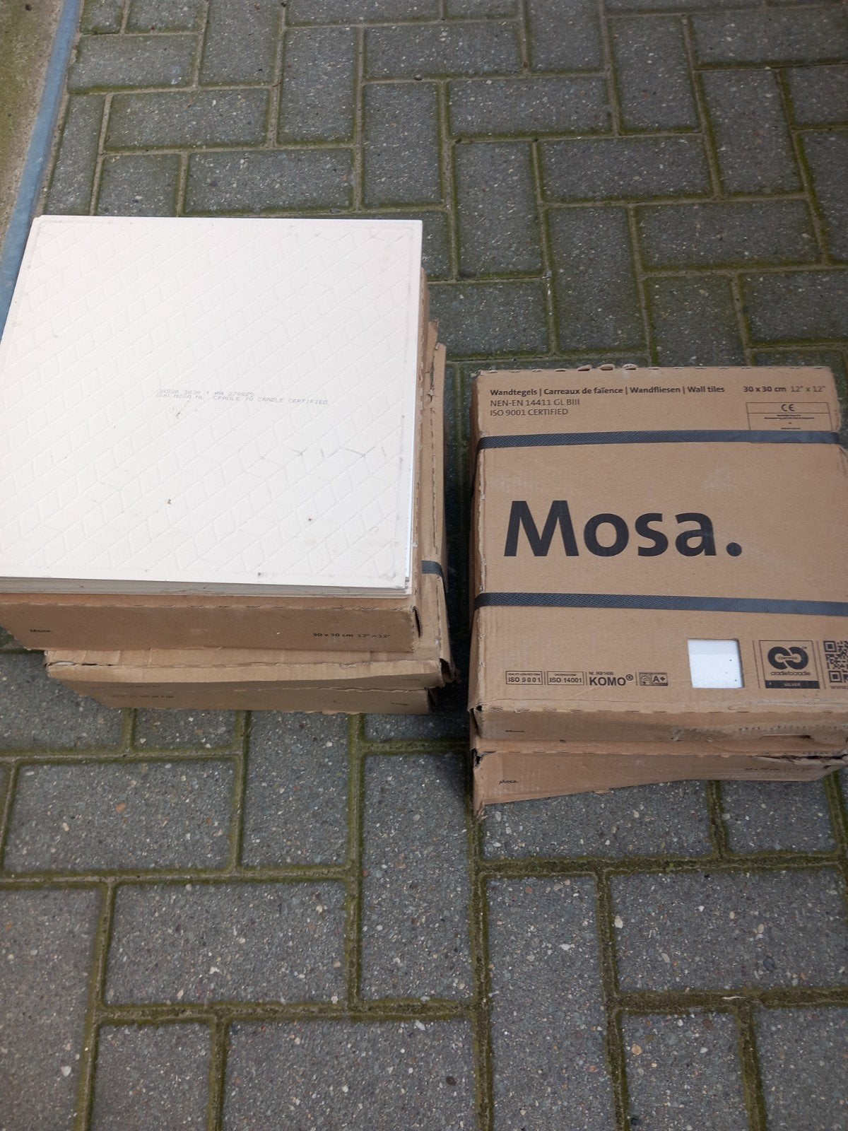 Restpartij Mosa wandtegels glanzend wit 30x30
Totaal 58 stuk, Ophalen, Nieuw, 20 tot 40 cm, Minder dan 5 m²