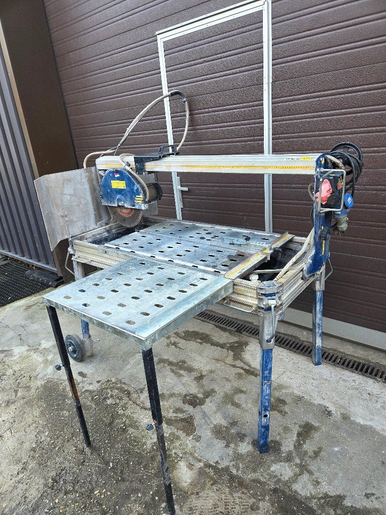 Carat P-3508 Laser Steenzaagmachine + zijtafel 230 Volt., Doe-het-zelf en Verbouw, Gereedschap | Zaagmachines, Ophalen, Gebruikt