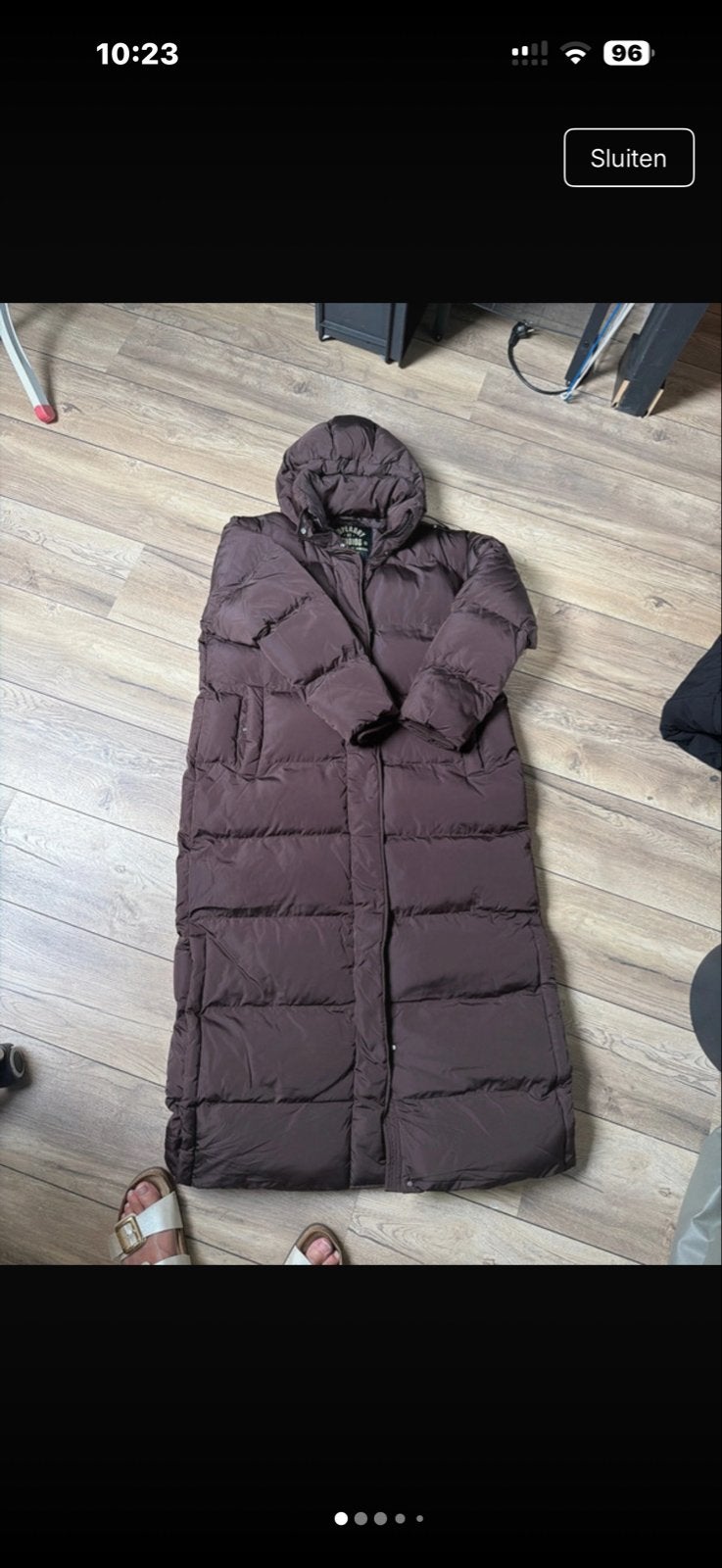 Superdry lange winterjas maat 42 - Nooit meer koud!, Ophalen of Verzenden, Zo goed als nieuw, Maat 42/44 (L), Bruin