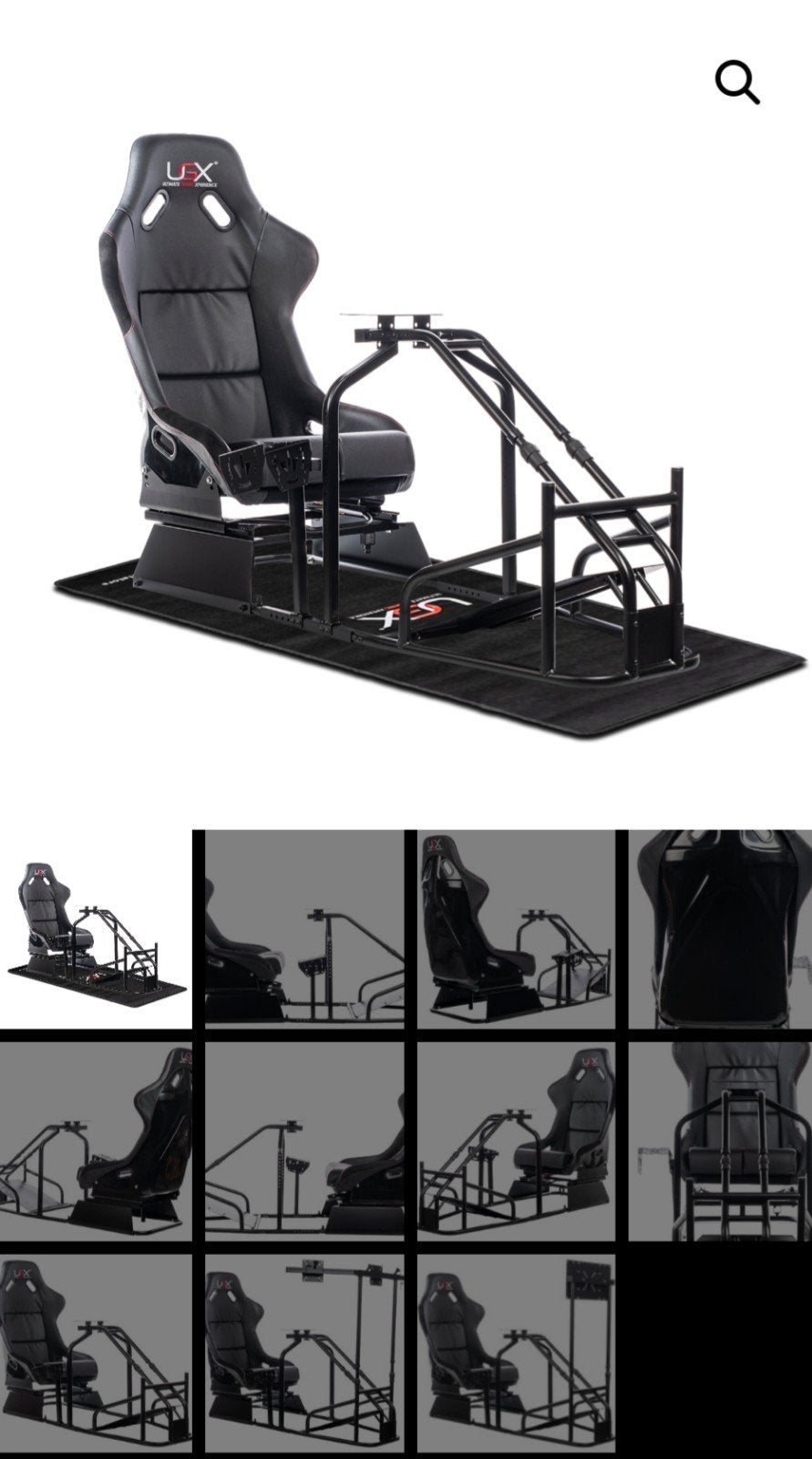UGX simrig met VDD triple screen monitor stand, Ophalen