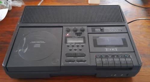EIKI Model 7070 Stereo CD/Cassette Speler - Vintage Audio, Audio, Tv en Foto, Cd-spelers, Ophalen of Verzenden, Gebruikt, Overige merken