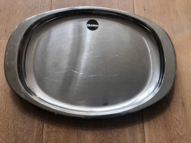 Alessi Avio kleine tray of dienblad , Ophalen of Verzenden, Gebruikt, Ovaal, Metaal