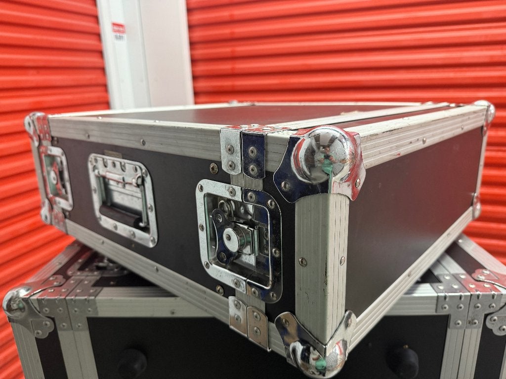 Flightcase Doubledoor 4U 19' inch rack, Ophalen of Verzenden, Gebruikt, Overige instrumenten, Flightcase