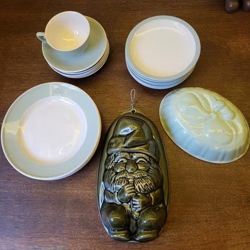 Vintage aardewerk servies collectie, Antiek en Kunst, Ophalen of Verzenden