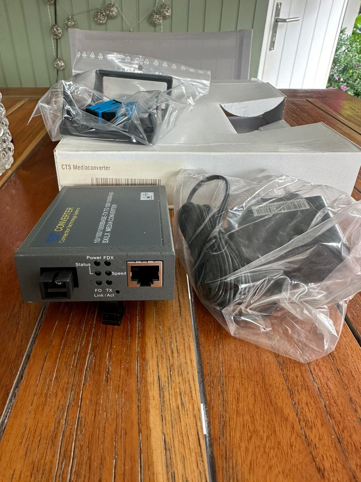 Mediaconverter SX / LX Media converter RJ45-SFP 100/1000Mbps, Ophalen, Zo goed als nieuw