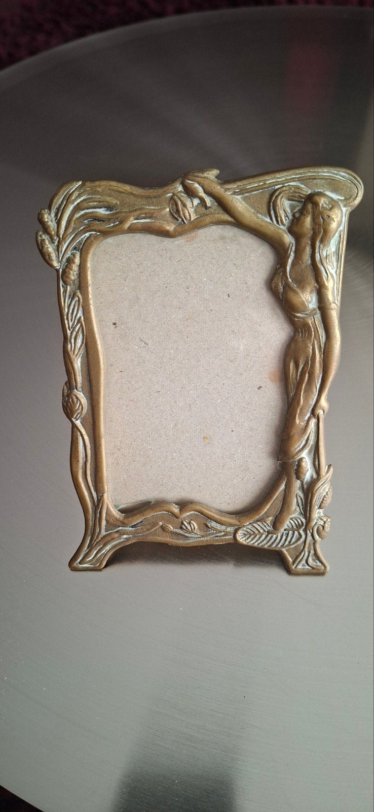 Messing fotolijstje Art Deco, Antiek en Kunst, Ophalen of Verzenden