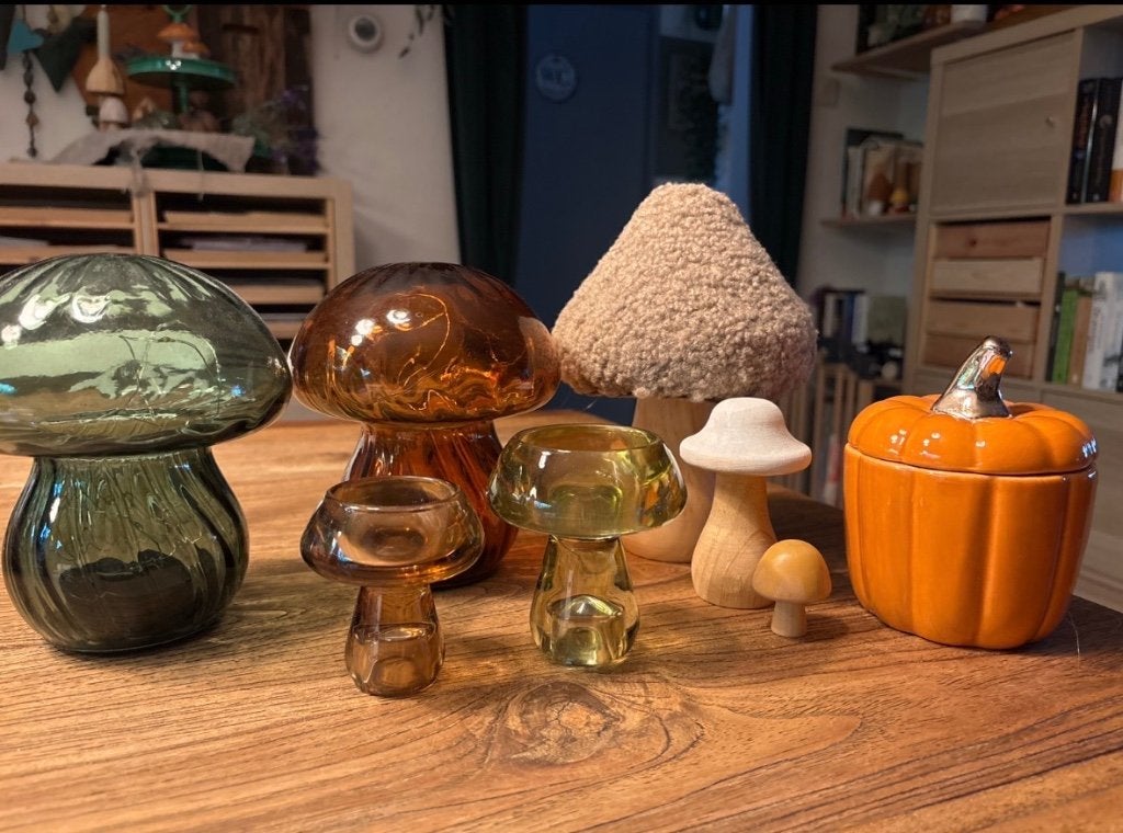 Herfstdecoratie set – paddenstoelen & pompoen, Ophalen of Verzenden, Carnaval