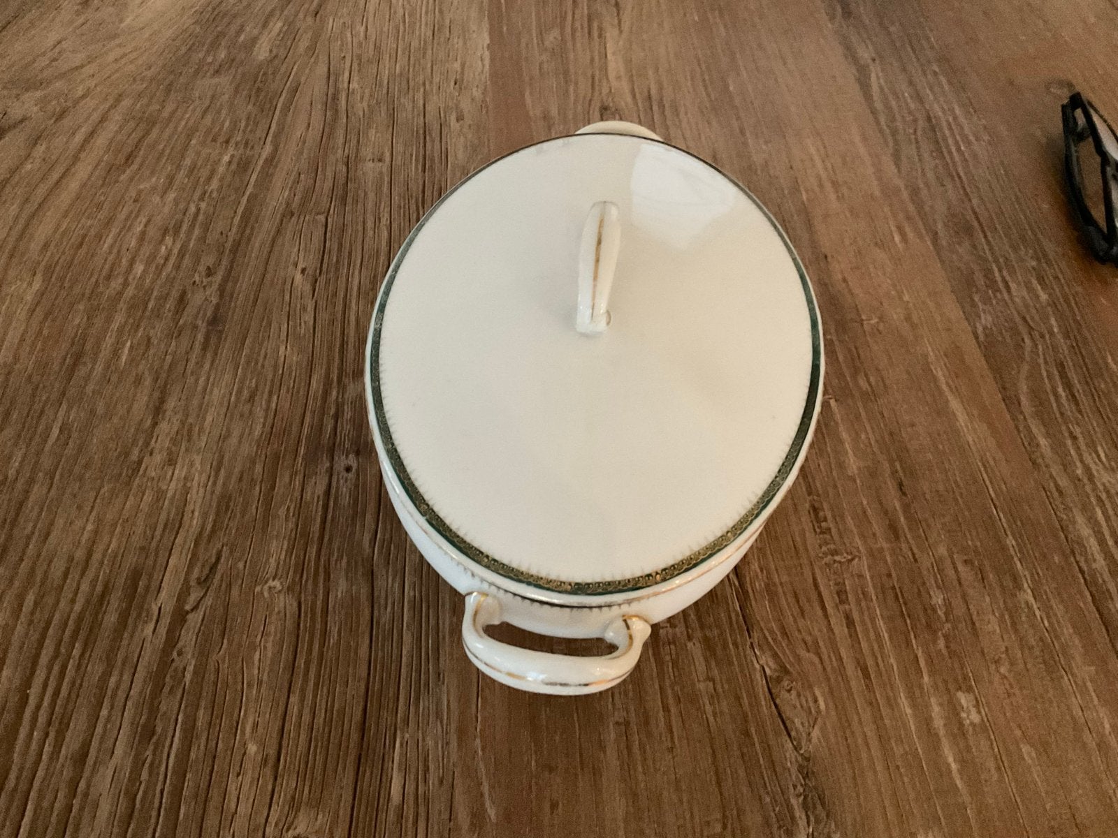 Antieke RKG wit met een goud groen randje, Antiek en Kunst, Ophalen of Verzenden