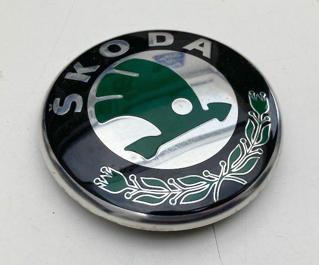SKODA logo merk embleem, Ophalen of Verzenden, Gebruikt, Auto's