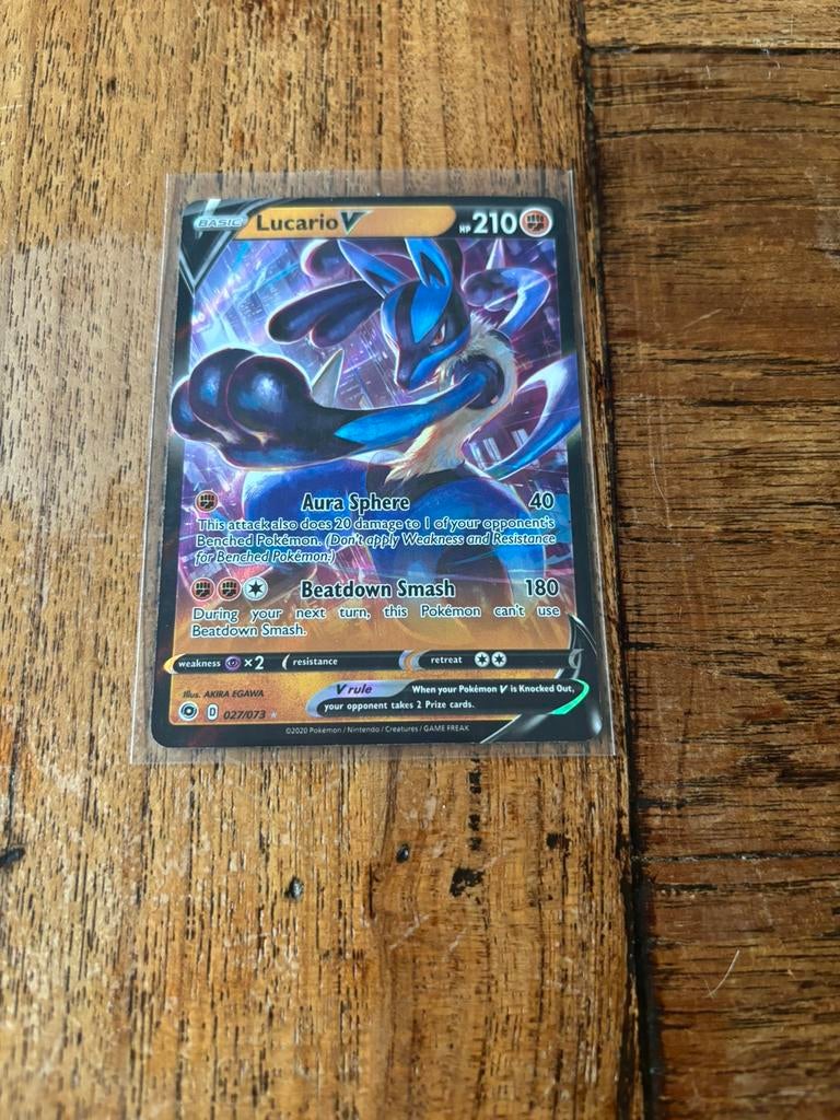 Lucario v pokemon, Ophalen of Verzenden, Zo goed als nieuw