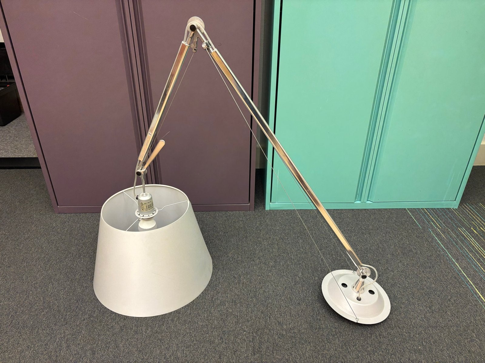 Artemide Tolomeo Wandlamp of Hanglamp - Gebruikt, Huis en Inrichting, Lampen | Wandlampen, Ophalen, Gebruikt, Grijs, E27 (groot)
